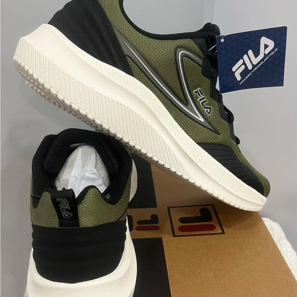 Fila Olive and‎ Black Athletic Shoes